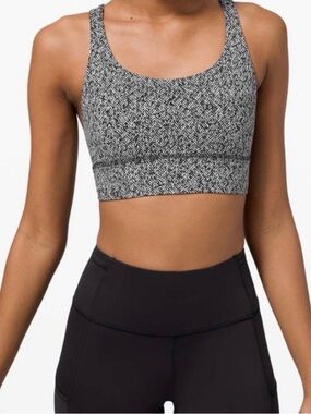 Lululemon Longline Energy bra Herringbone size 6